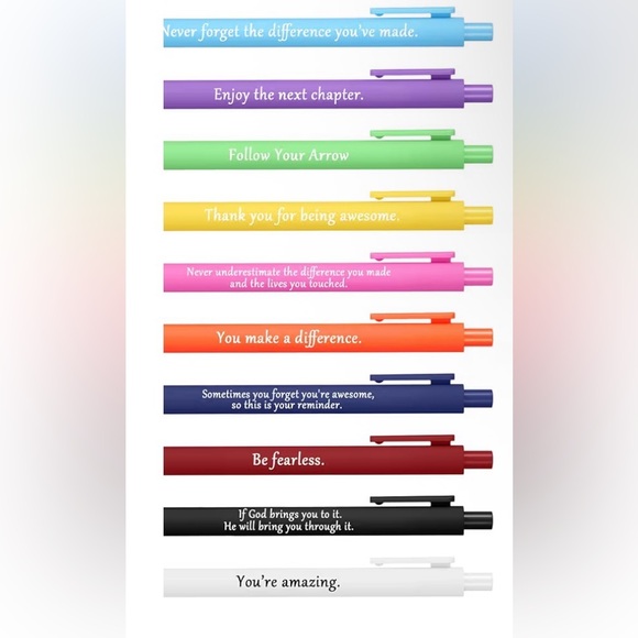 Other - Inspirational Pens Set of 10